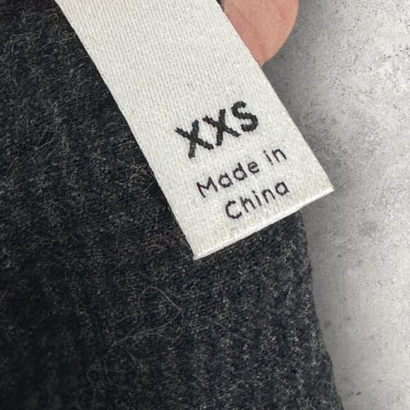 Aritzia The Group Babaton Jimmy Pants Charcoal Grey Plaid Womens Sz XXS Minimal - Picture 7 of 15